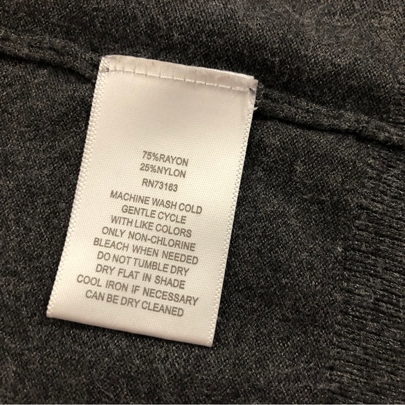 Ladies Charcoal Grey Knit Cardigan Sweater, Sz Med, - Picture 9 of 10